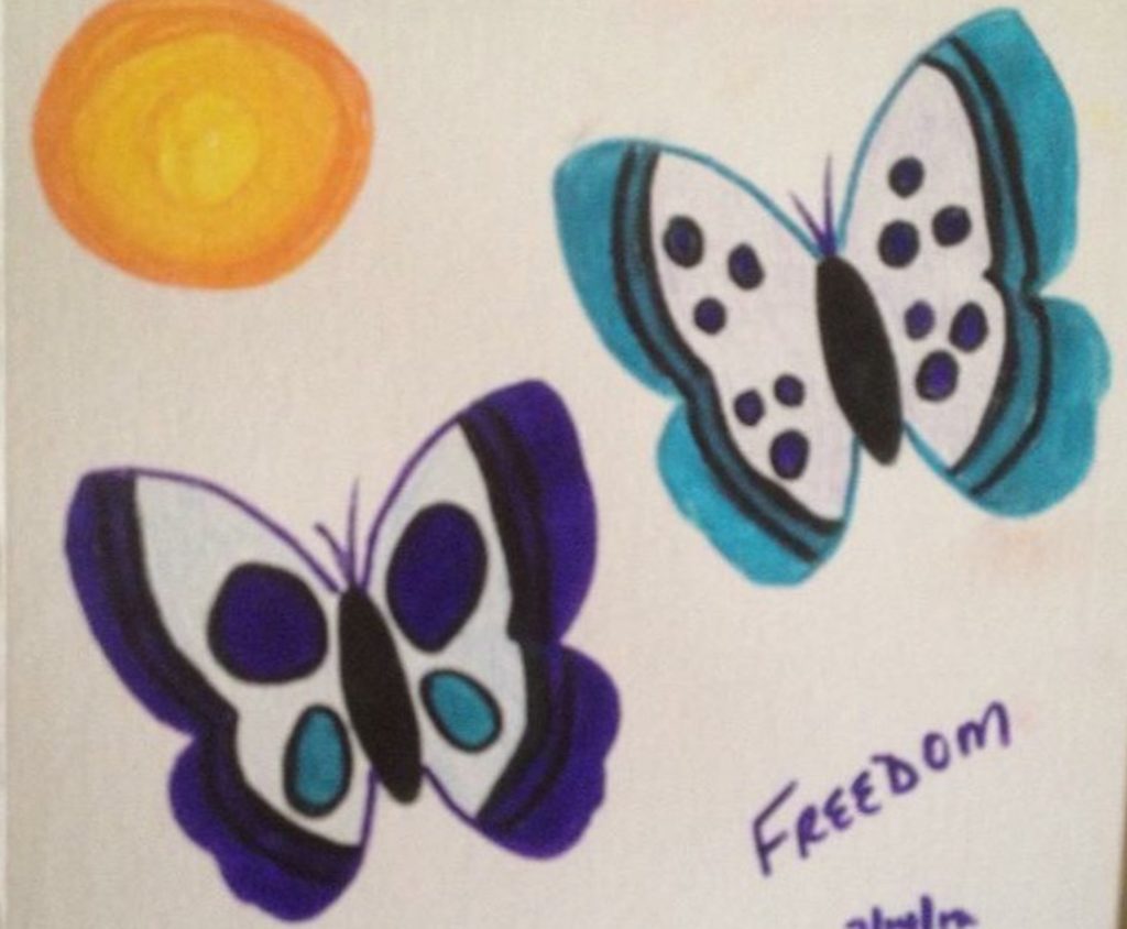 Freedom Butterflies 1 by Cindy T. All Rights Reserved.