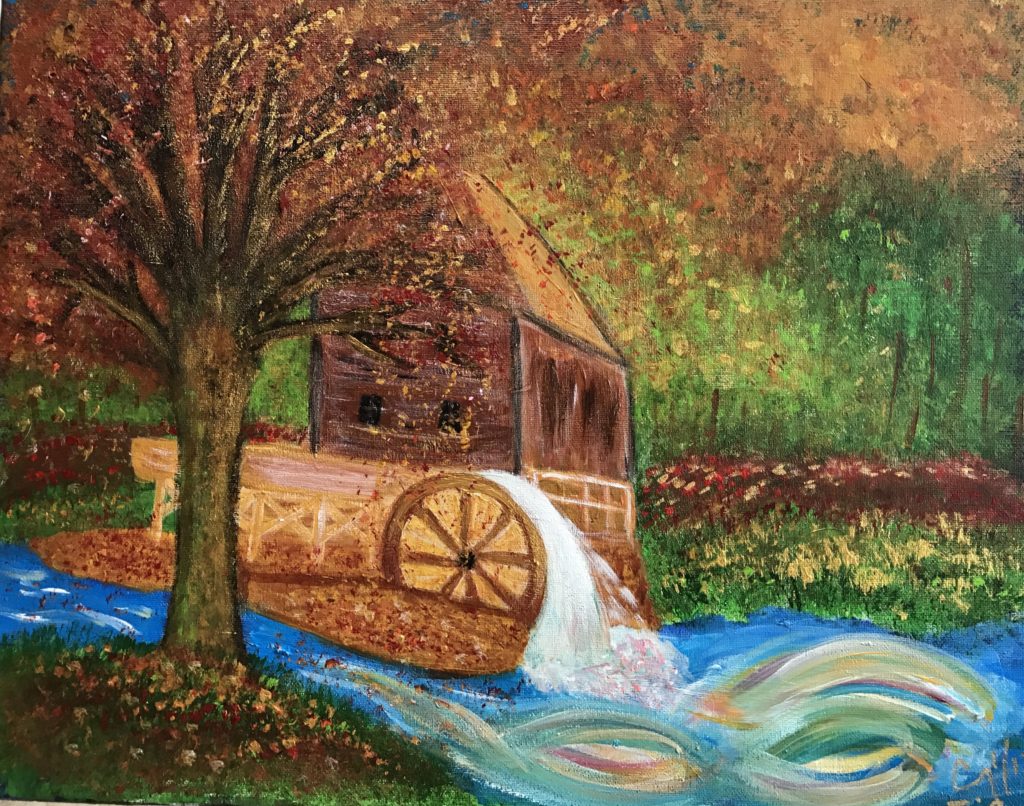 Thriving Watermill by Cindy T. All Rights Reserved.